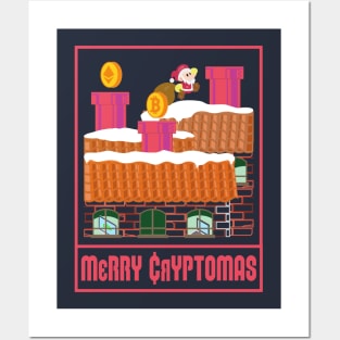 Merry Cryptomas - Christmas Is Approaching Santa Posters and Art